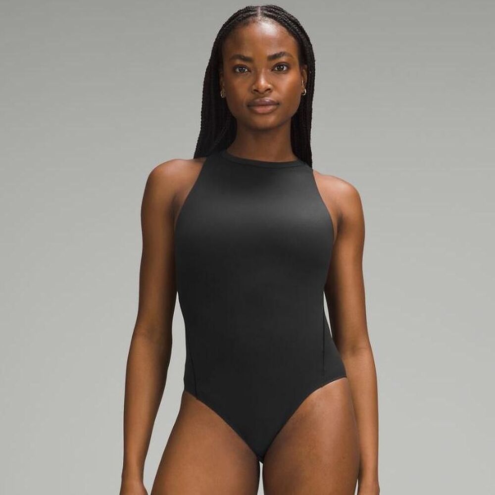 Lululemon Wundermost Ultra-Soft Nulu High-Neck Sleeveless Bodysuit Sz M